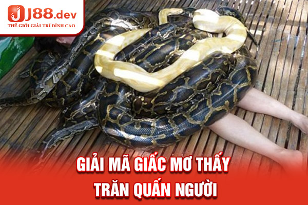 Giải mã giấc mơ thấy trăn quấn người Giải mã giấc mơ thấy trăn quấn người